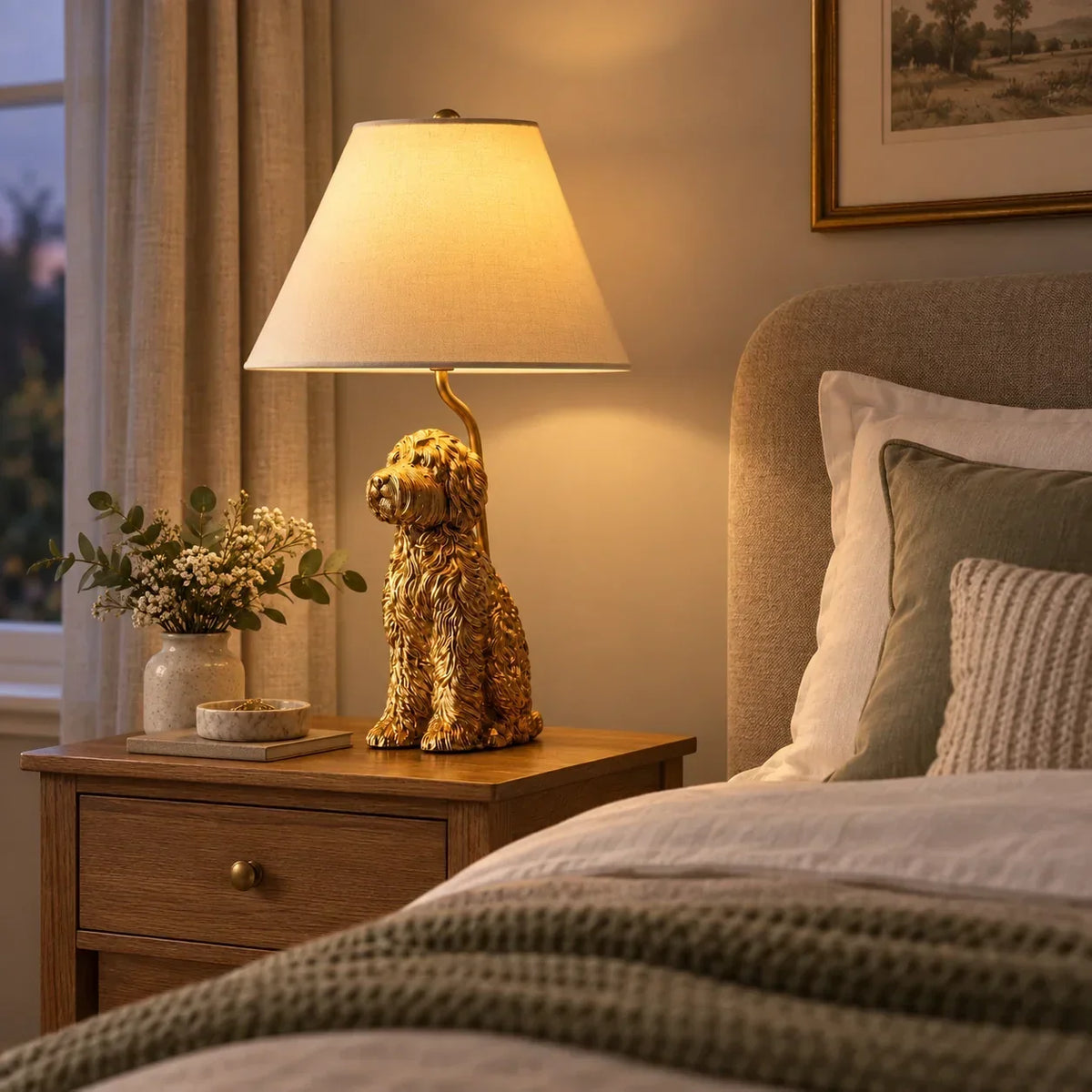 Where to Put a Table Lamp in a Bedroom for Softer Evening Light