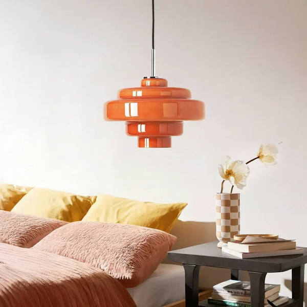 Vintage Macaron Glass Pendant Light