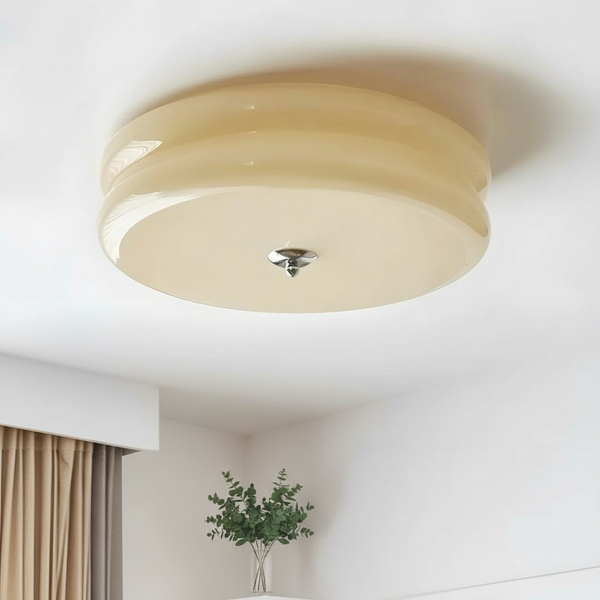 Nordic Bauhaus Round Glass Ceiling Light