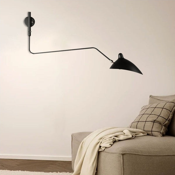 Logan Industrial Adjustable Metal Arm Wall Light