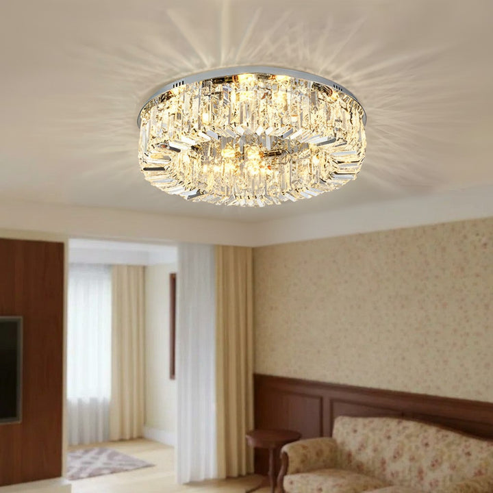 Crystal Flush Mount Ceiling Light | Elegant Light | ateasehomelife ...