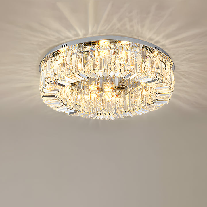 Crystal Flush Mount Ceiling Light | Elegant Light | ateasehomelife ...