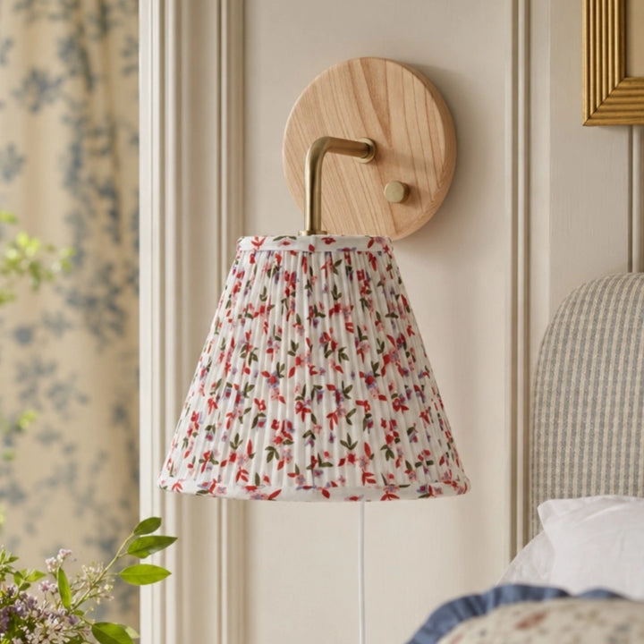 Modern Floral Pleated Decorative Wall Light | ateasehomelife ...