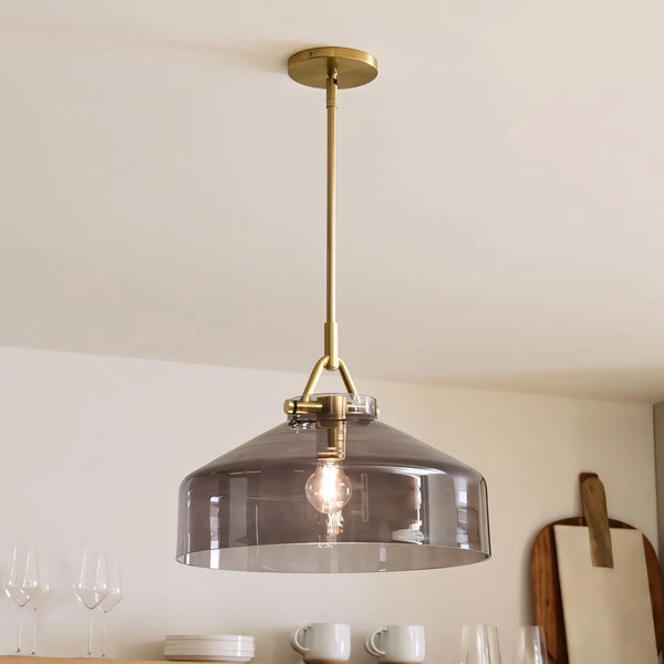 Nordic Morandi Glass Metal Pendant Light