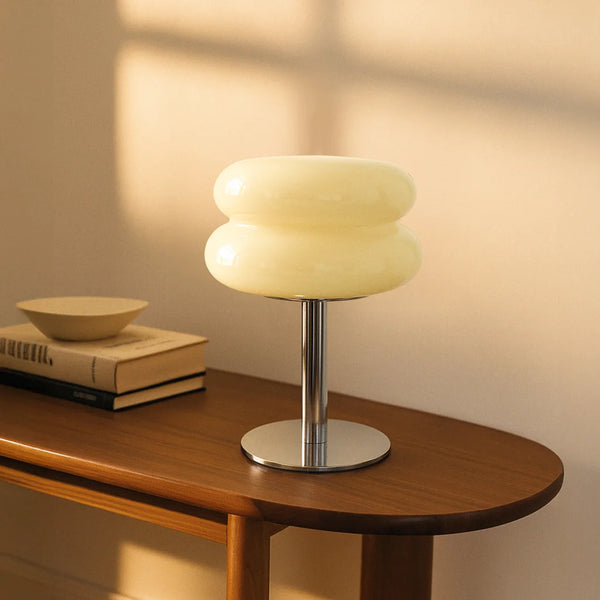 Olle Nordic Macaron Bauhaus Glass Table Lamp