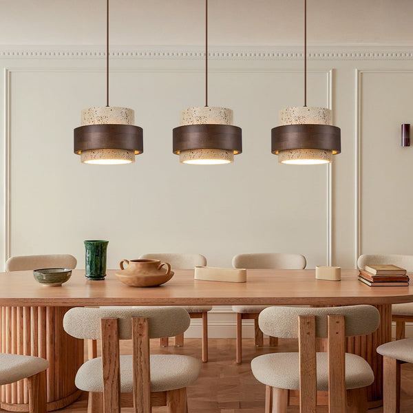 Vintage Travertine Pendant Lamp