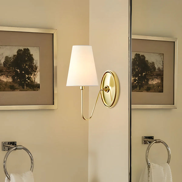 Modern Linen Shade Wall Sconce