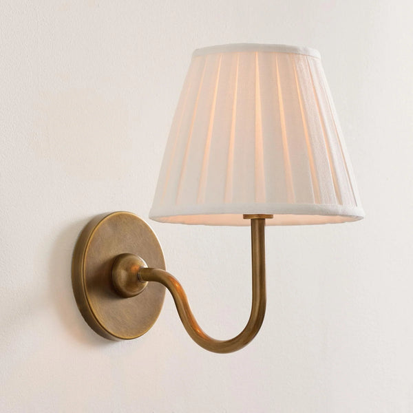 Classic Linen Pleated Shade Wall Sconce