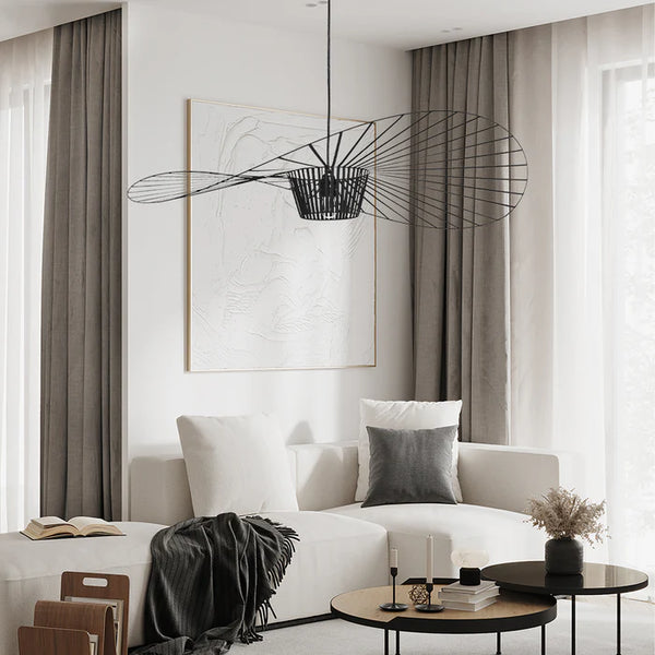 Zest Vertigo Modern Straw Hat Pendant Light